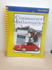 Abeka Consumer Mathematics 2nd Edition Teacher Edition in Christian Perspective