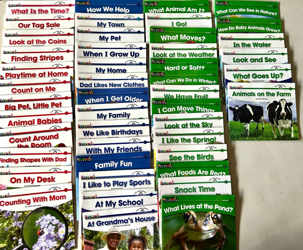 Lot of 46 Newmark Learning Readers Science Math Social Studies Homeschool Co Op