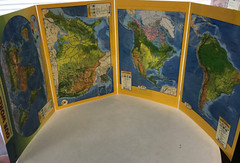 OUR WORLD TODAY Activity Desk Map w/ 6 Continents /Fold-Out Laminated
