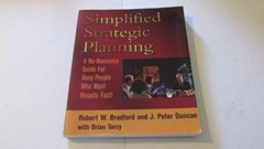Simplified Strategic Planning: A – Paperback, by Bradford Robert W.; – Very Good