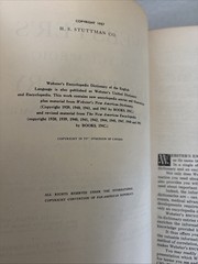Webster’s Encyclopedia Dictionary English Language 1957 Vintage Hardcover