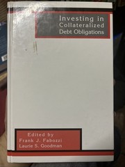 Frank J. Fabozzi Ser.: Investing in Collateralized Debt Obligations