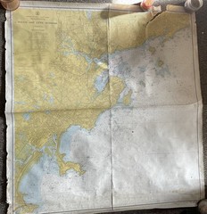 Salem and Lynn Harbors Vintage 1960’s Chart