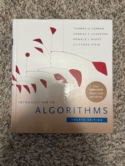 Introduction to Algorithms, Fourth Edition by Ronald L. Rivest, Charles E….