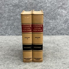 Common Legal Principles That Every One Should Know Marshall Revised Ed 1935, Set