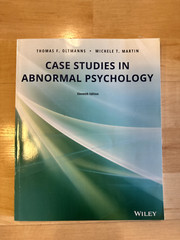 Case Studies in Abnormal Psychology – Paperback By Oltmanns, Thomas F