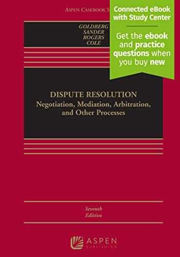 Dispute Resolution: – Hardcover, by Goldberg Stephen B.; – Very Good s