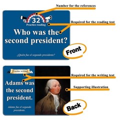 US Citizenship Flash Cards 2025 to study for the Naturalization test…