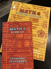 Teaching Textbooks Math 4 Answer Key and CD set of 4