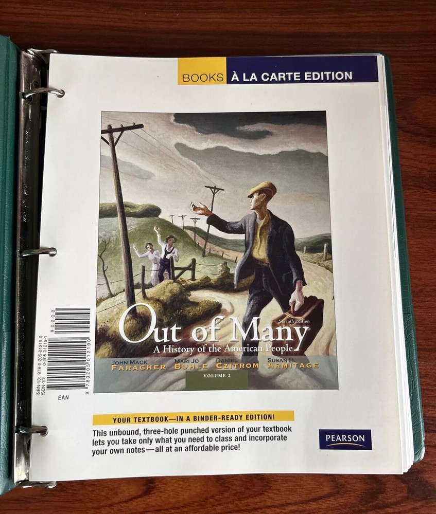 Out Of Many A History Of The American People Volume 2 Seventh Edition