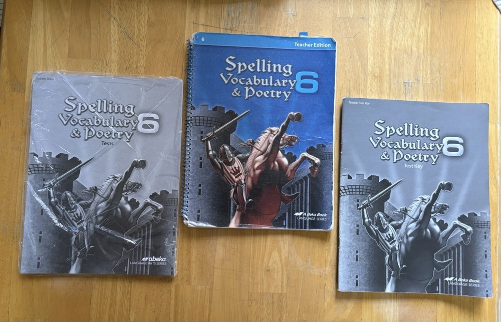 Abeka 6 Spelling Vocabulary Poetry 6th Grade Teacher Abeka Homeschool Student