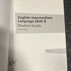 K12 English: Intermediate Language Skills A Student Guide Second Edition 1 And 2