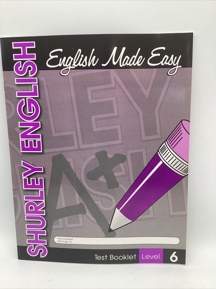 Shurley English Level 6 English Made Easy Student Test Booklet – 6th Grade