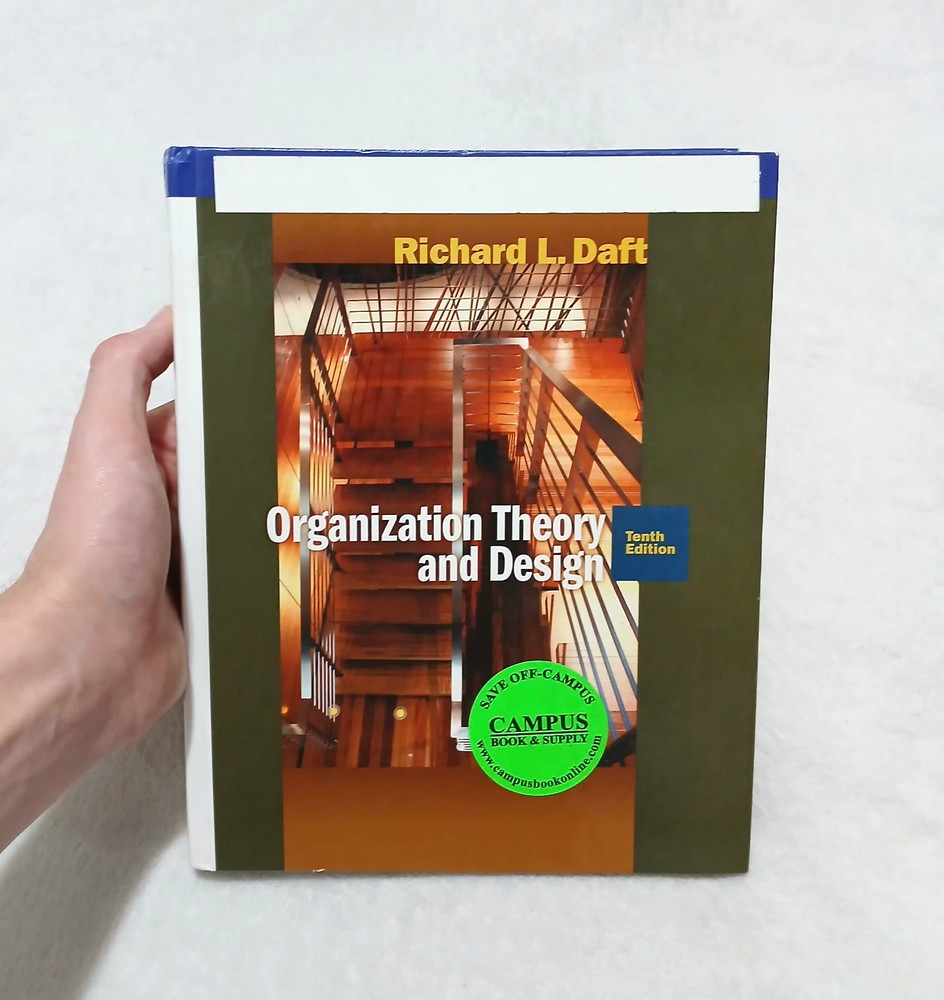 Organization Theory and Design Hardcover Book By Richard L. Daft Very Good Cond