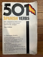 501 Spanish Verbs : Conjugation Guide by Christopher Kendris