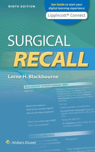 Surgical Recall (Lippincott Connect), Blackbourne, Lorne, Good Book