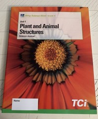 NEW TCI Bring Science Alive! Plant & Animal Structures Science Journal Grade 4
