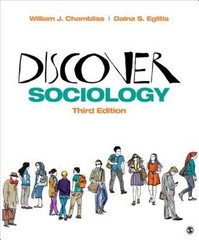 Discover Sociology Paperback Daina S., Chambliss, William J. Egli