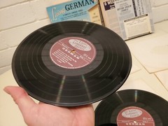 LIVING GERMAN A COMPLETE LANGUAGE COURSE 4 VINYL LP RECORDS 1956 VINTAGE BERLITZ