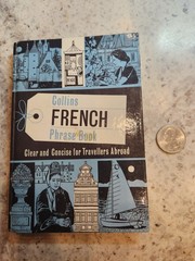 Collins Phrase Book [English to French] for travelers abroad HB 1966 Vintage