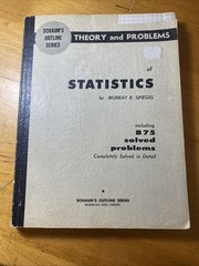 Schaum’s Outline Series Theory And Problems Of Statistics By Murray R. Spiegel