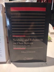 2026 Newberg and Rubenstein on Class Actions Supplements with P/ Parts NEW