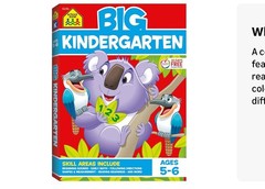 BIG Kindergarten Workbook – Perfect Paperback By School Zone Staff – Very Good