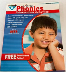 Newmark Learning Grade K Everyday Intervention Activities Aid for Phonics