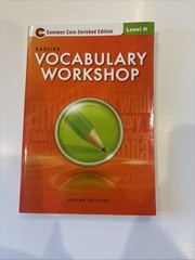 Sadlier Vocabulary Workshop Enriched Edition Level H By Jerome Shostak 