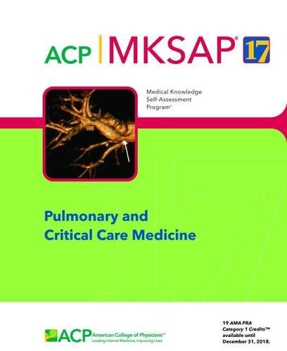 MKSAP (R) 17 Pulmonary and Critical Care Medicine – – Paperback – Acceptable