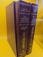 Rand Mcnally World Atlas and Houghton Mifflin Dictionary Set 2nd Edition 1985