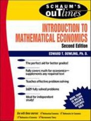 Schaum’s Outline of Mathematical Economics Paperback Edward T. Do