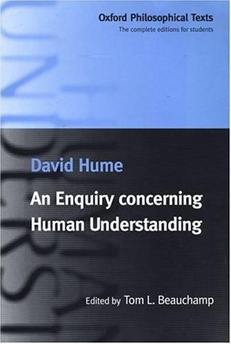 An Enquiry concerning Human Understanding (Oxford Philosophical Texts) by Hume,