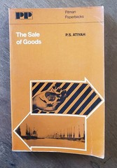 The Sale of Goods by P.S. Atiyah 1968 Paperback 284 pages English Law Book