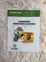 Masterbooks Elementary Geography Culture Social Studies Grade 4-6 Homeschool NEW