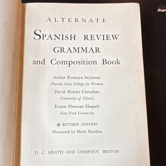 D. C. Heath Alternate Spanish Review Grammar & Composition Book Rev Ed HC 1943