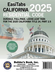 INDEX TABS ONLY! 2025 California Residential Code, Title 24 Part 2.5 LL EasiTabs