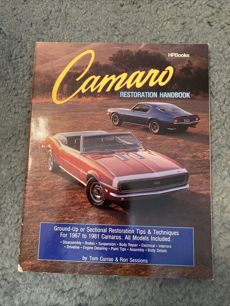 Camaro Restoration Handbook HPBooks 758 by Ron Sessions