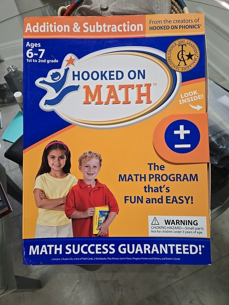 Hooked On Phonics Math Add/Sub CD Set Ages 6-7 Grade 1st & 2nd