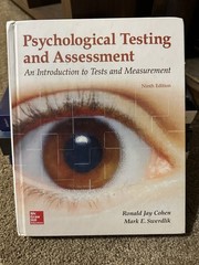 Psychological Testing and Assessment 9th Edition
