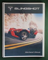 2016 Polaris Slingshot Owner’s Manual with Protective Covers