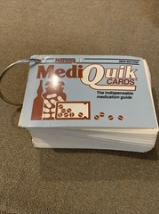 Vintage Nursing88 Mediquik Drug Cards New Edition 1988 Medication Guide (JL)