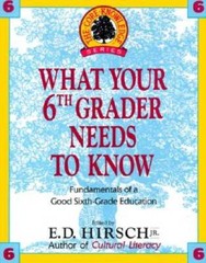 WHAT YOUR 6TH GRADER NEEDS TO KNOW (Core Knowledge Series) – Hardcover – GOOD