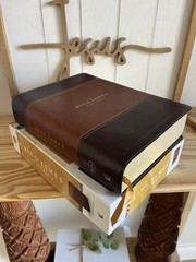 King James Study Bible Brown full color KJV BRAND NEW Large Print Thomas Nelson