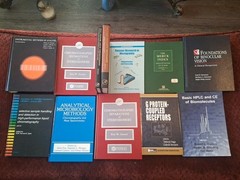 Lot of 12 Science & Medical books Chemistry, Microbiology, HPLC, Vision Science
