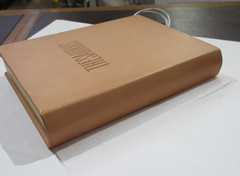 Merriam-Webster’s Collegiate Thesaurus Leather Hardcover Natural Vachetta