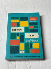 They Say I Say The Moves That Matter in Academic Writing with Readings – NEW