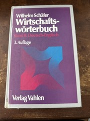 Wirtschaftswörterbuch Englisch – Deutsch & Deutsch-English 3. A. 1990 Schäfer