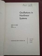 Oscillations in Nonlinear Systems Hale, J. K. 1963