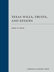 Texas Wills, Trusts, and Estates – Hardcover, by Beyer Gerry – Acceptable
